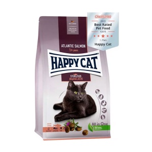Happy cat za sterilisane mačke losos 1,3kg