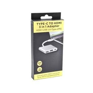 HDMI konvertor 3u1 tip C TC2H-300 - Img 2