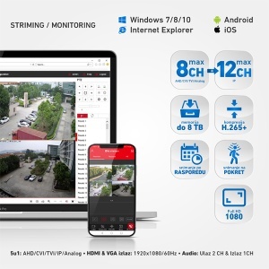 Hibridni 8CH snimač za video nadzor XVR-A822 - Img 3