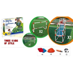 Igračka 3U1 fudbal i basketball set Merx A063894