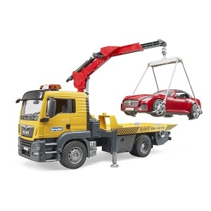 Kamion MAN TGS šlep služba i auto roadster Bruder 037505