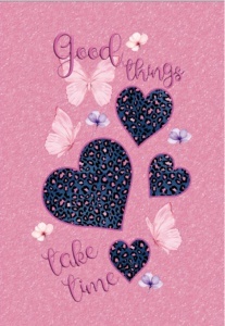 Kesa za Patike Octopus Osb2610 Hearts 44x33cm roze plava