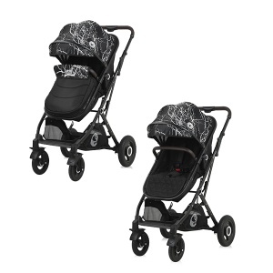 Kolica za bebe set Sena Black Marble Lorelli 10021612183 - Img 2