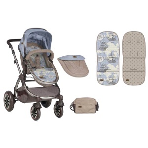 Kolica za decu Lorelli Aurora Beige & Blue Maps 10020921847