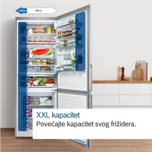 Kombinovani frižider 203x70cm serija 4 Bosch KGN56XLEB - Img 3