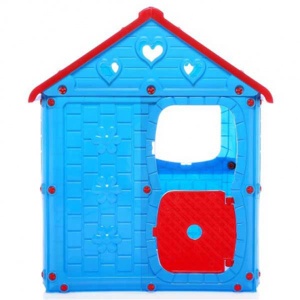 Kućica za decu 98x92x116cm plava Playhouse 48809 - Img 2