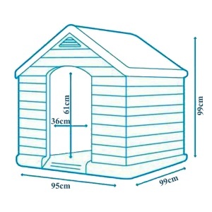 Kućica za pse 95x99x99cm Keter CU 221088 - Img 3
