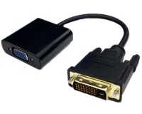 Kućište za disk Adapter DVI-D (M) - VGA (F) crni E-Green OST03385