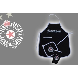 Kuhinjski set kecelja podmetač i rukavica Partizan 846