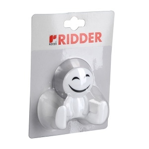 Kukica za peškir vakuumska Smajli bela PVC Ridder 131040901 - Img 2