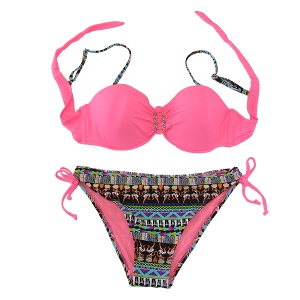 Kupaći kostim dvodelni roze W5285