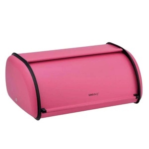Kutija za hleb metalna tamno roze Kinghoff KH1753