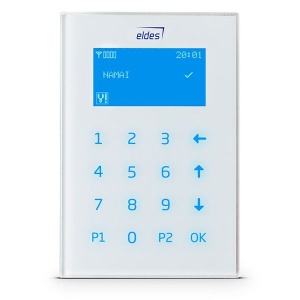 LCD šifrator žični ELDES EKB2 beli