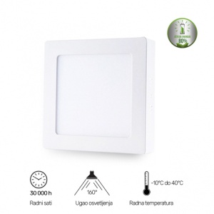 LED panel nadgradna KNS5-24W 6500K 201307
