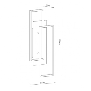 Led plafonjera 40W 3000/4000/6000K 69x27x9,5cm SOLEA-37 - Img 2