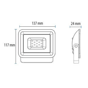 LED reflektor 20W Prosto LRF013EW-20/WH - Img 2