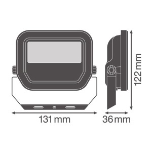 LED reflektor FL PFM 10W 6500K SYM 100 crni Osram O20922 - Img 3
