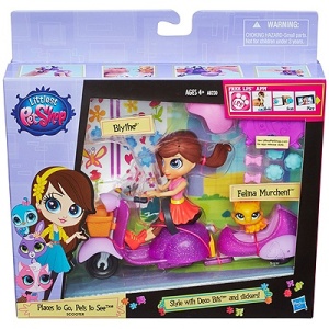 LITTLEST PET SHOP LUTKA I SKUTER A8230