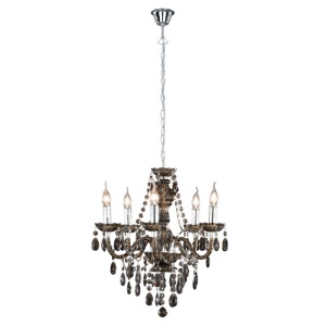 Luster Chrome Black 5Xe14 R1107-02 Trio Lighting 170220620