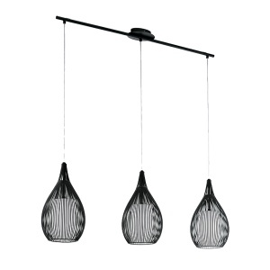 Luster Mali 3XE27 Black Elmark 955MALI3/BL