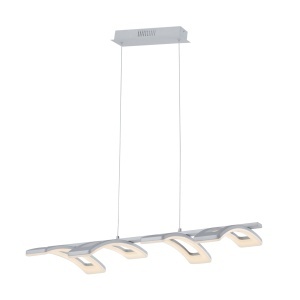 Luster Marcella Led 42W 3000K Silver Elmark 955MARCELLA4A