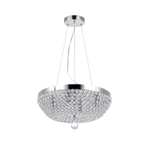 Luster Nia 4XE14 hrom D400MM Elmark 955NIA4