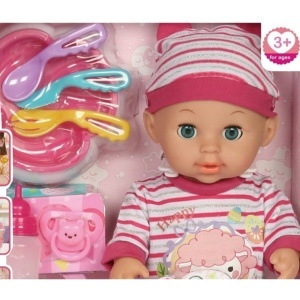 Lutka beba 30cm set za hranjenje sa 10 zvukova Tutu Love 355377 - Img 2