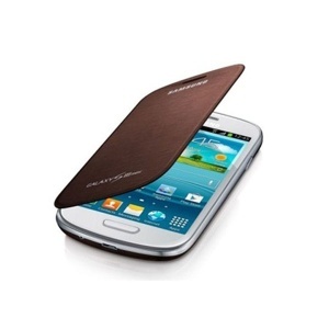 Maska sa preklopom SAMSUNG S3 mini, braon EFC-1M7-FAEG