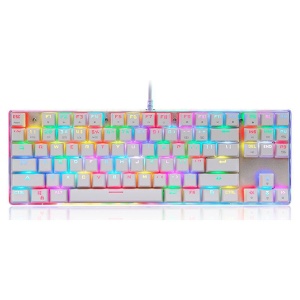 Mehanička tastatura plavi prekidač KS87S bela MOTOSPEED TAS00904 - Img 3