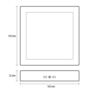 Nadgradna panel lampa 12W dnevno svetlo LED Prosto LNPS-P12/W - Img 2
