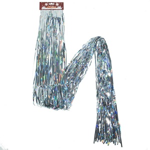Novogodišnja dekoracija Lameta srebrna 150 cm 40-461000