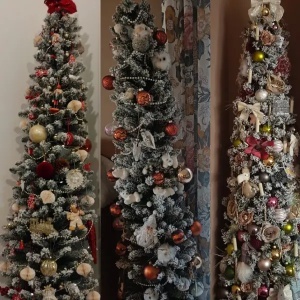 Novogodišnja jelka 210 cm snežna Pencil pine snowy Everlands 68.4022 - Img 4