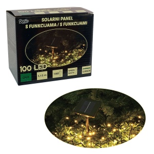 Novogodišnja rasveta 100 LED solarni panel 52-541000
