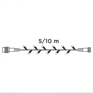 Novogodišnja rasveta svetleći niz Crystalline 50 Led KDT 052 - Img 3