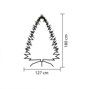 Novogodišnja veštačka jelka 180 cm Home KMF5/180 - Img 3