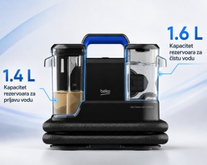 Parni usisivač Beko VSC 1200 B 1200W sa posudom - Img 4