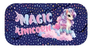 Pernica Prazna Ovalna Octopus Opc2614 Magic Unicorn 22x11x5cm plava roze