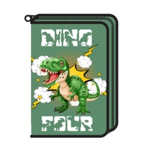 Pernica Puna 1 Zip Octopus P1Zp2608F Dino Green 13x19x3cm zelena