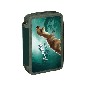 Pernica puna T-Rex 2-zip 28 delova 13x5x19,5cm zelena