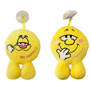 Plišane igračke U24735 Plišani Smiley na kačenje 15 cm