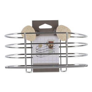 Polica kamen vakuum 20,5x10,5x12,5cm metal hrom Tendance 912299 - Img 2