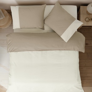 Posteljina CB Simple Set Bicolor Double bež/krem 025567 - Img 3