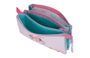 Prazna pernica sa sa 3 pregrade Disney Happy To Be Me 22x12x5cm roze - Img 4