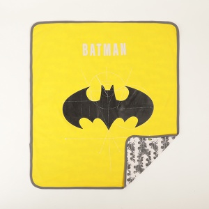 Prekrivač za bebe interlok Batman 80x90cm žuta crna