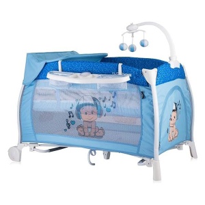 Prenosivi krevetac Ilouge 2 layer Music boy Lorelli 10080021810