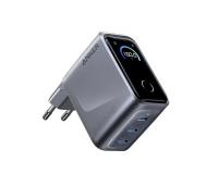 Prime 160W GaN zidni brzi punjač, 3-porta (3x USB-C) srebrni