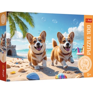 Puzzle 100 delova Korgi pas
