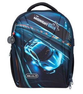 Ranac za školu Belmil Sturdy 338-82 Midnight race-cyber 35x19x38cm