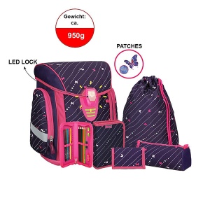 Ranac za školu Spirit Cosmo LED kopča Set TTS 407047