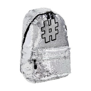 Ranac za školu Spirit Hashtag Silver 32x21x41cm